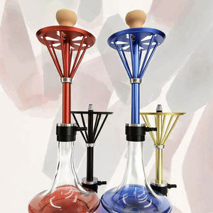 Modern Glass <b>Hookah</b> Aluminum Stem Tobacco <b>Pipe</b> Accessory Calabash Replacement for Water <b>Pipe</b> - Product Image 1
