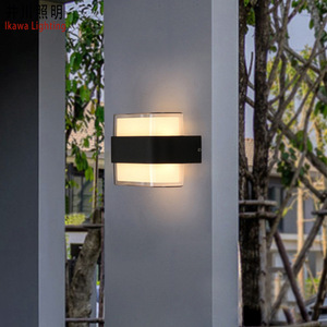 Lampe murale LED extérieure moderne GP-ABS208 en ABS acrylique, éclairage double face pour balcon et couloir - Product Image 3