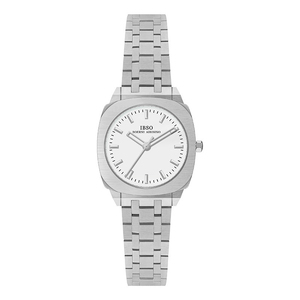 Reloj de Pulsera para Mujer con Correa de Acero Plateado, Esfera Cuadrada Minimalista, Reloj de Cuarzo - Product Image 5