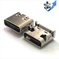 도매 usb 커넥터 여성 방수 유형 c 커넥터 6pin 24pin usb c 커넥터 소켓 모바일 충전