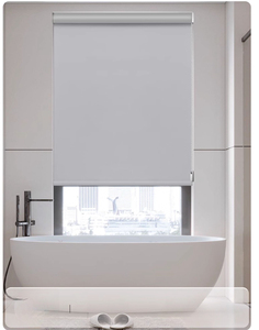 Diseño moderno, cortinas enrollables motorizadas eléctricas inteligentes, tela filtrante de luz, sala de estar grande, ventanas de oficina, patrón Horizontal - Product Image 3