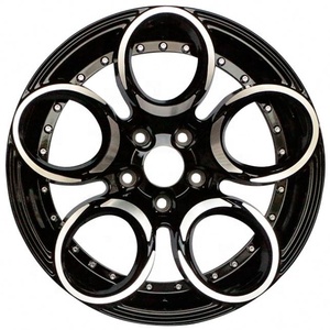Flrocky Llantas de aleación de trébol de tamaño completo Modificación 17 pulgadas con remaches 4 5 Lugs Labio mecanizado Trébol de cuatro hojas Off Road - Product Image 2