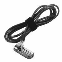 Câble de sécurité antivol pour ordinateur portable noir de haute qualité à 4 cadran numériques – Offre Spéciale