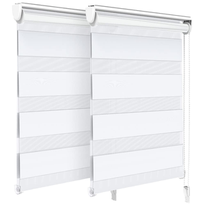 No Drill Horizontal Modern Plastic <b>Zebra</b> <b>Blinds</b> Home Manual French Curtain Living Room Bedroom Smart Window Roller <b>Blind</b> - Product Image 1