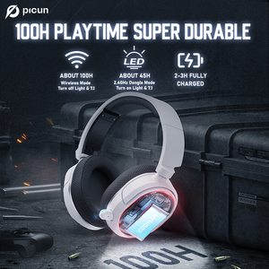 Picun UG-08S 7.1 3D Surround Âm Thanh Bluetooth 2.4Ghz Chơi Game Tai Nghe Không Dây Trò Chơi Tai Nghe - Product Image 5