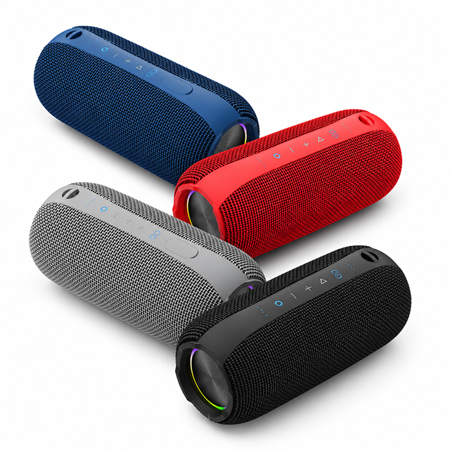 2026 Powerful Bass Wireless Speaker Portable Cylinder Loudspeaker High Capacity Battery
