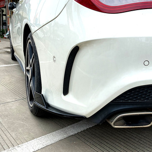 Mercedes-Benz CLA-Class Rear Bumper Corner Cover Piano Black Carbon Fiber Texture PP Material for 2013-2019 Retrofit Upgrade - Product Image 1