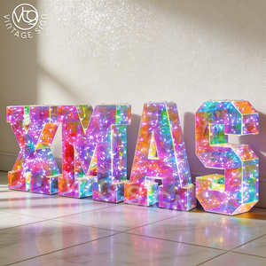 Letras LED Iridiscentes de 3 pies, Números Luminosos Personalizables para Fiestas de Cumpleaños, Eventos, Iluminación de Fondo de Escenario - Product Image 1