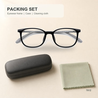 Lunettes de sport en silicone, lunettes anti-lumière bleue et montures optiques en gros pour hommes.