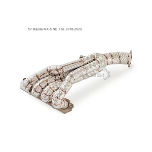 Colector de escape de alto rendimiento para <span class=keywords><strong>Mazda</strong></span> <span class=keywords><strong>MX</strong></span>-<span class=keywords><strong>5</strong></span> Miata ND <span class=keywords><strong>RF</strong></span> 1.5L 5RC <span class=keywords><strong>2018</strong></span>-2023, modificación de tubo de escape para coche, soldado con TIG - Product Image 3