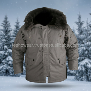 Blouson Bomber en Toile Gris Hiver Respirant Imperméable Coupe-Vent à Capuche pour Moto et Course Automobile - Product Image 4