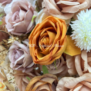 DKB Vente en gros de compositions florales de table, fournitures de décoration de mariage, fleurs artificielles, boule de pampas géante, centre de table en roses - Product Image 5