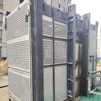 Monte-charge de chantier d'occasion SC200/200 de 2 tonnes, hauteur de levage 500m, modèle 2020-2024, moteur et boîte de vitesses prêts pour la rénovation