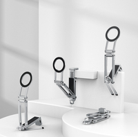 Support de téléphone magnétique pliable ultra-fin pour bureau, trépied, permettant de débloquer tous les angles pour le vlogging, les voyages, la salle de sport ou les selfies