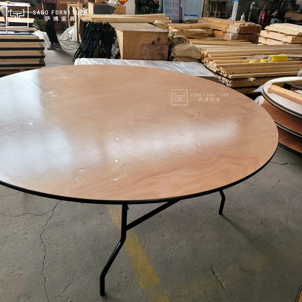 Wholesale Wooden Round Table Banquet Stylish Durable