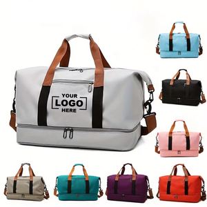 Wholesale Custom Fashion Large Capacity Oxford Travel <b>Bag</b> Waterproof Sports Dry Wet Separation Unisex Gym <b>Bag</b> for Weekends - Product Image 1