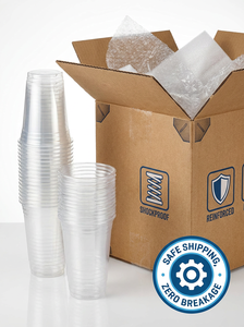 Vasos Desechables de Plástico PET Transparente de 10-24 oz con Logotipo Personalizado Impreso, en Forma de U, para Café Helado, Boba, Bebidas Frías con Tapa - Product Image 3