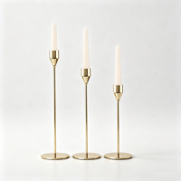 Support de bougie en métal sans flamme, fait main et écologique, pour la décoration intérieure, mariages, Noël, Pâques, anniversaires