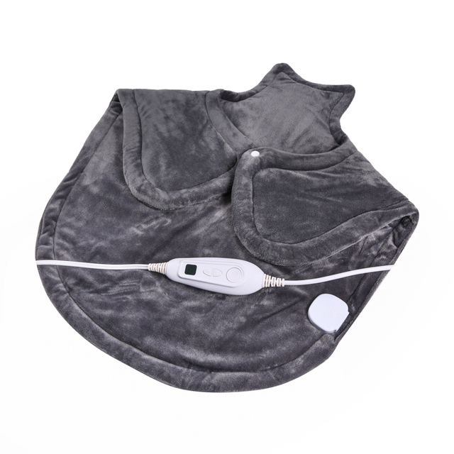 High Quality Micro Plush Electric Heating Pad for Neck Shoulders Temperature Controlled Heating Wire Polyester for Household Use