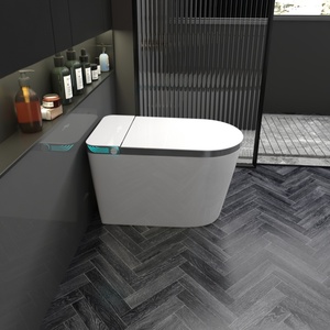 Inodoro eléctrico inteligente para bidé, inodoro sanitario de cerámica con drenaje de trampa en S, Control remoto, inodoro inteligente automático para Baño - Product Image 6