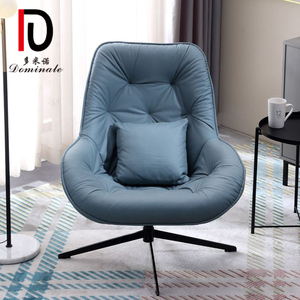 Nouveau Style Moderne Salon De Mode Hôtel En Cuir Synthétique Loisirs Chaise Tournante Pivotant Chaise Longue Chaises En Cuir De Luxe - Product Image 4