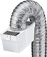 Kit de piège à doublures pour sèche-linge, ventilation d'intérieur avec conduit métallique Flexible supur-flex