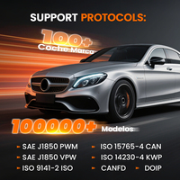 Escáner OBD ANCEL DS600 BT con Control Bidireccional Completo, Más de 3000 Pruebas Activas, Soporte Inalámbrico VCI, Compatible con CANFD y DOIP