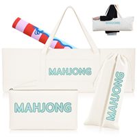 Set Mahjong Tiga Bagian Lintas Batas, Tas Penyimpanan Poliester Ultra-ringan Portabel Multifungsi Tahan Air Kapasitas Besar