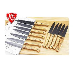 2024 Kitchen knives of 8-Inch Chef Knife with Acacia Wood Handle and SS #430 Blade for kitchen knives set and kitchen tools