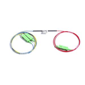 Acoplador de Fibra Óptica FBT de Tubo de Acero 1*2 APT 1310/1490/1550 50/50, Conector SC/APC, Divisor para FTTH y Telecomunicaciones - Product Image 1