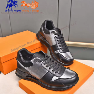 Chaussures décontractées en maille à lacets pour hommes, légères et respirantes, chaussures de sport d'extérieur, chaussures de marche de luxe, baskets de course décontractées - Product Image 1
