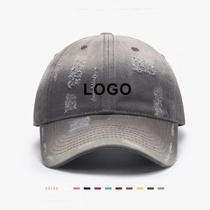 Gorra de Béisbol Vintage para Hombre, Estilo Dad Hat, con Efecto Desgastado, para Verano, Moda 2025, Y2K, con Logotipo Personalizado, de Algodón Lavado - Product Image 1