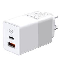 Chargeur mural USB-C GaN 65W PD PPS avec prise AU, charge rapide 3.0 ultra-rapide pour iPhone, Samsung, Dell, Lenovo, téléphone et ordinateur portable