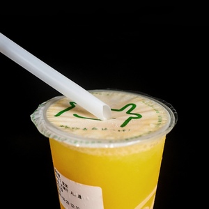 10*210 Mm Pla Straws Disposable Plastic Drinking Degradable Straw