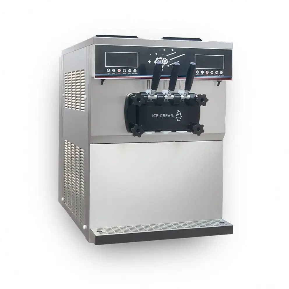 מכונת גלידה מיני אינטליגנטית מנירוסטה אוטומטית מקצועית מיני מכונת גלידה רכה עם מחיר זול