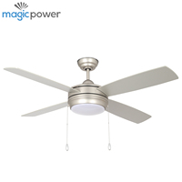 Ventilador de Techo Moderno de 52 Pulgadas con Iluminación Regulable CCT y Control Remoto para Dormitorio, al Mejor Precio