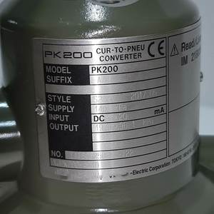 Convertidor de Corriente a Neumático Yokogawa PK200 Original Nuevo de Venta Caliente para Controles Industriales, Modelo PK200-A33 - Product Image 1