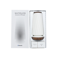 Diffuseur d'huiles essentielles sans eau à alimentation USB avec base en bois, éclairage LED certifié CE, décoration d'intérieur