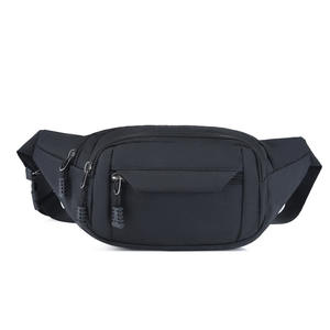 Sac <span class=keywords><strong>Banane</strong></span> Taille Homme Femme Grand Décontracté pour Téléphone Ceinture Fermeture Éclair Toile Hanche Sac de Voyage Noir Unisexe Antivol CN;GUA - Product Image 3