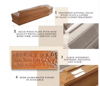 Cercueils et Urnes Funéraires en Bois de Paulownia Style Européen Italien – Fournitures Funéraires Économiques, Cercueil Multicolore Durable et Robuste pour Cérémonies Funéraires