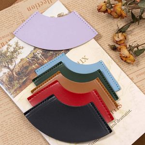 Multi-Purpose Cute Corner <b>Bookmarks</b> PU Leather Fan-shaped <b>Bookmark</b> Trendy Page Clips for Book Lovers - Product Image 1