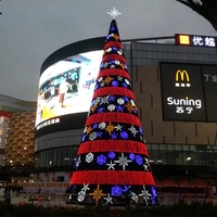 Boîte de décoration extérieure et commerciale personnalisée, 6m, 8m ou 10m, avec LED, en PVC, en spirale géante, pour noël