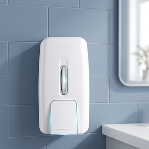 Wall Mounted Automatic <b>Foam</b> Soap Dispenser Plastic Minimalist Design for Bathroom Battery Powered Refillable Bottle - Product Image 1