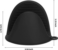 Mini-mitaines de cuisine résistantes à la chaleur, en caoutchouc, pour friteuse à air, mini-pinces de préhension pour casseroles, mitaines de four en silicone, protège-plats