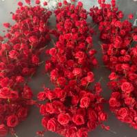 Guirlande de fleurs artificielles T-FT113, très vendue, grande couronne florale blanche de 60 cm de diamètre, centre de table pour mariage et banquet