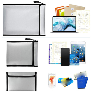 IStapromo Gifts Fireproof and Waterproof Storage Organizer <b>Bags</b> Briefcase fireproof file <b>bag</b> flame retardant fireproof file <b>bag</b> - Product Image 5