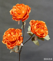 Bunga Sutra Peony Persik Besar Buatan Berkualitas Tinggi, Tangkai Bunga Dekoratif untuk Ruang Tamu/Pernikahan, Latar Belakang Pesta