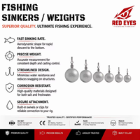 Échantillon Gratuit : Ensemble de Plombs Rotatifs à Œil Rouge pour Pêche au Lancer, avec Hameçons Pivotants en Acier Carbone pour Eau Salée, Matériel de Pêche