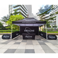 Tente de réception pliable 10x10 résistante au vent, pour intérieur/extérieur, gazebo portable hexagonal, tente pour salons professionnels et événements
