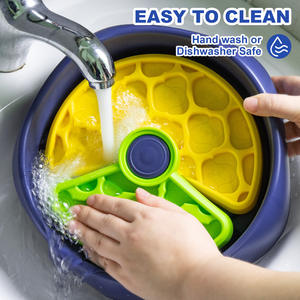 Suministros para Mascotas, Comedero Lento Automático de Gran Capacidad, Plato Giratorio para Gatos, Moderno y Duradero, con Alimentación USB, de PP - Product Image 3